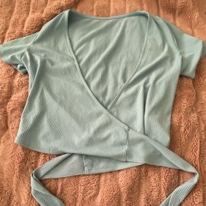 Wrap around crop top